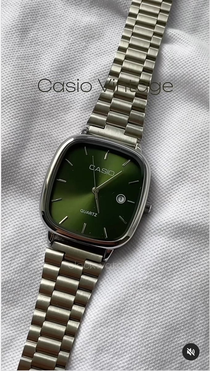 BSMONTRECASIOF08:Montre CASIO en acier inoxydable pour femme