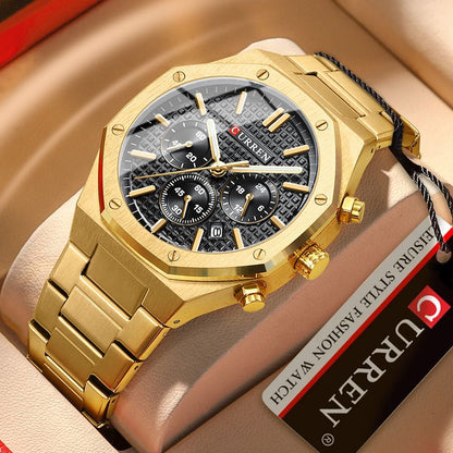 Montre curren en acier inoxydable