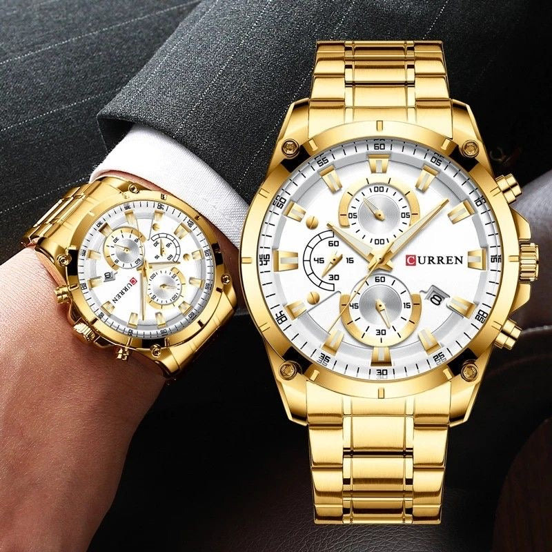 Montre curren en acier inoxydable
