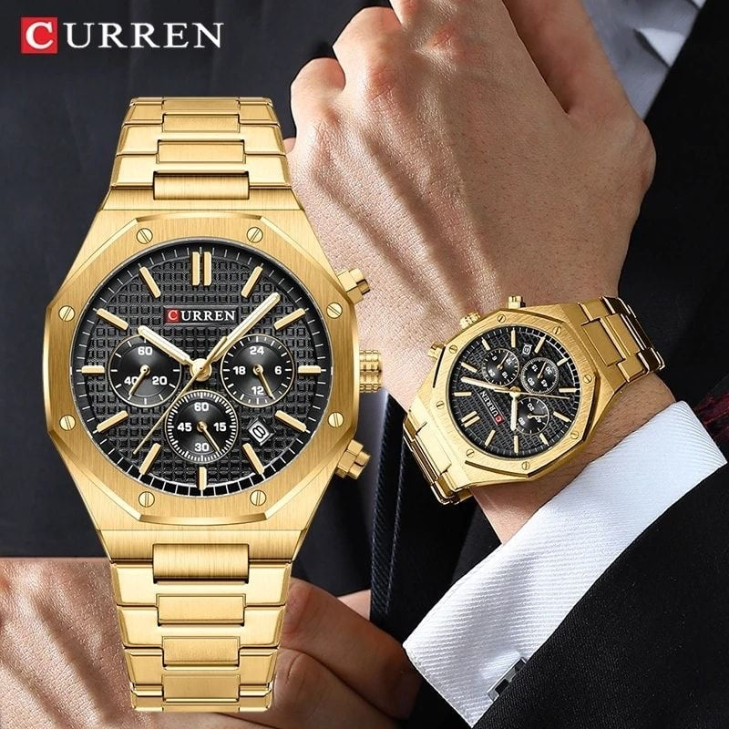 Montre curren en acier inoxydable