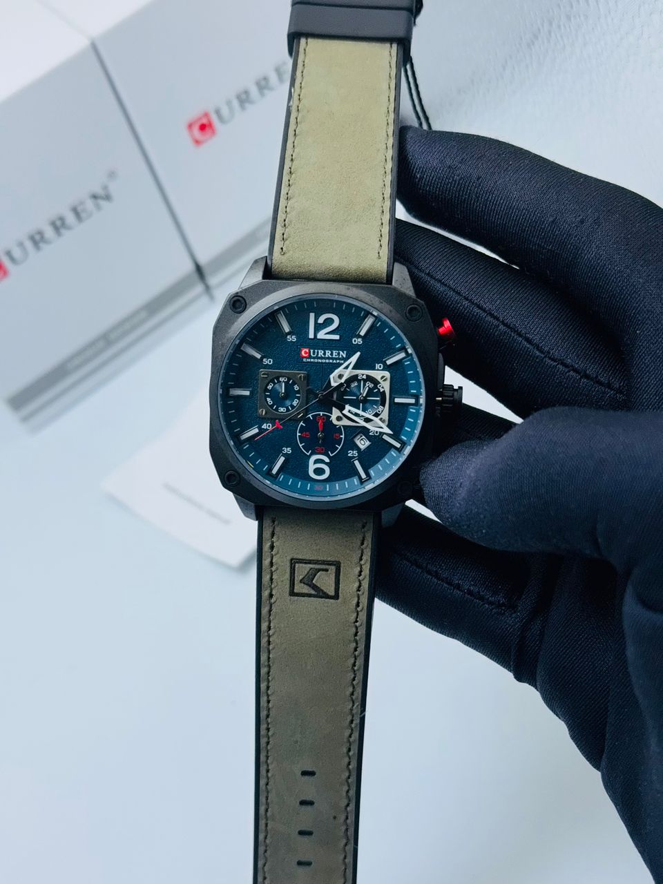 BSMONTRECURREN01 : Montre CURREN en cuir